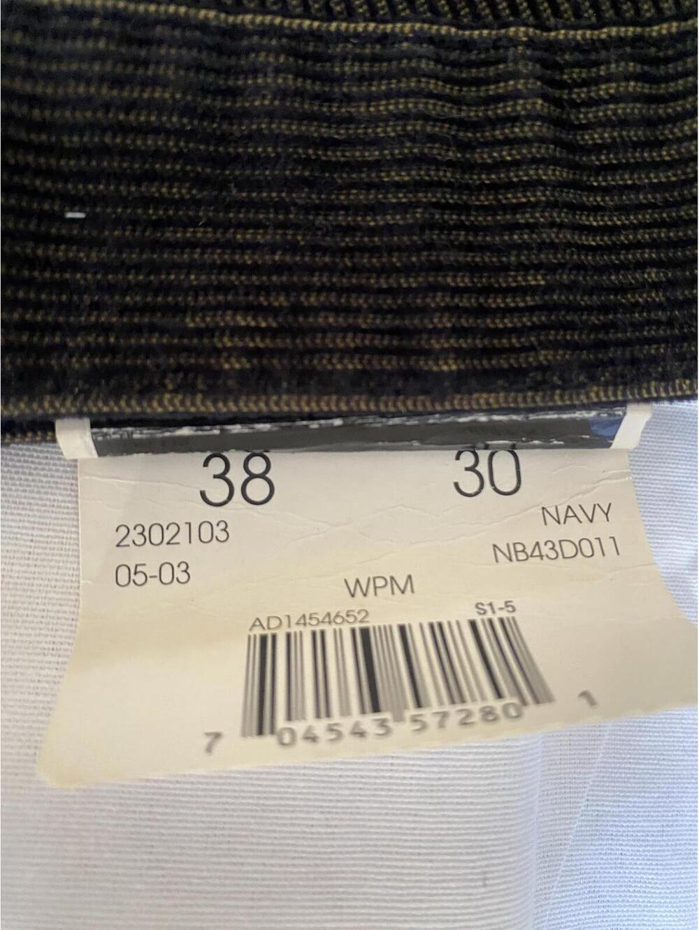 Black Corduroy Pants with Patchwork Design 38 x 30 - Picture 9 of 9